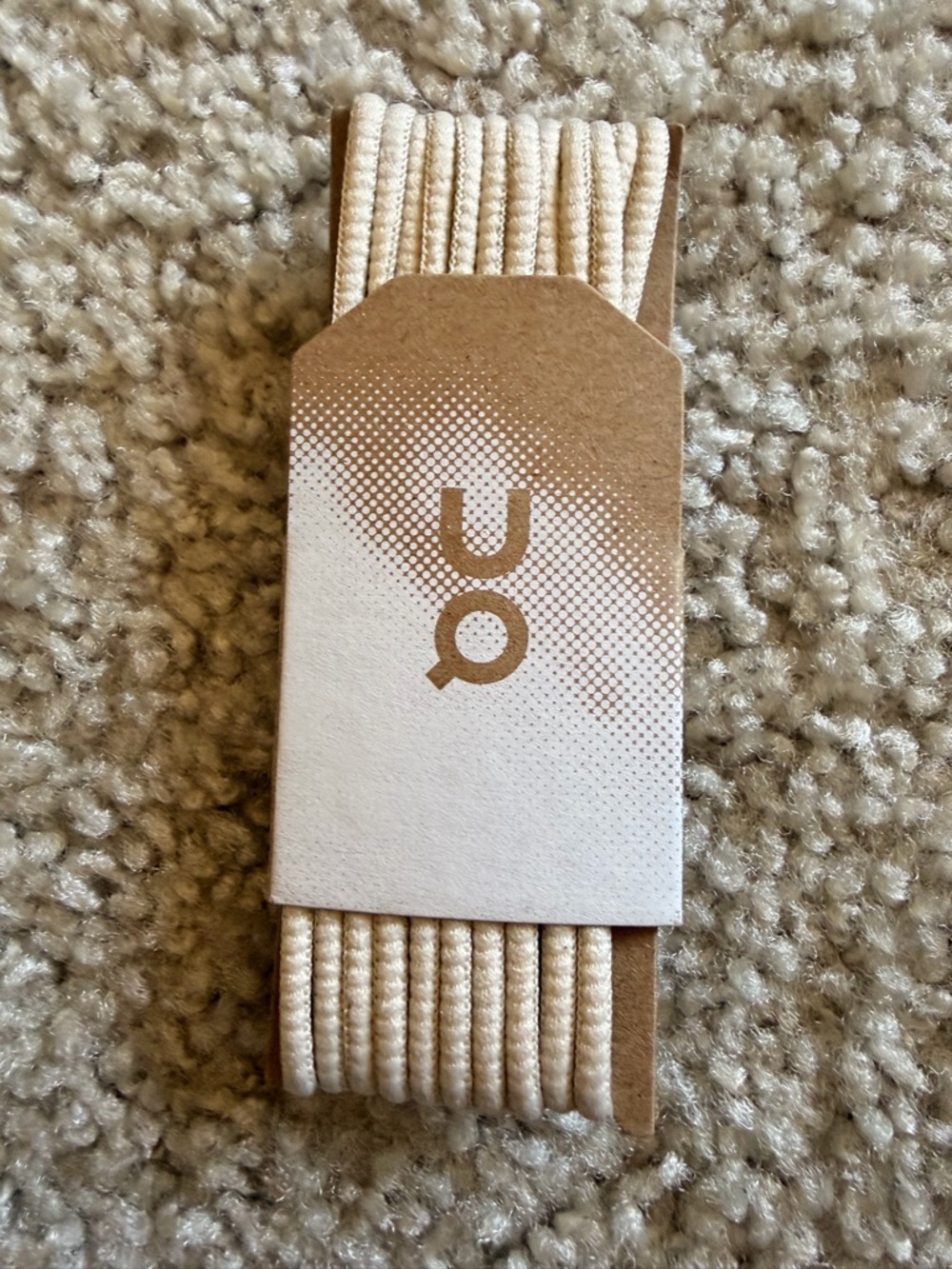 On Running Cream Elastic Shoe Laces